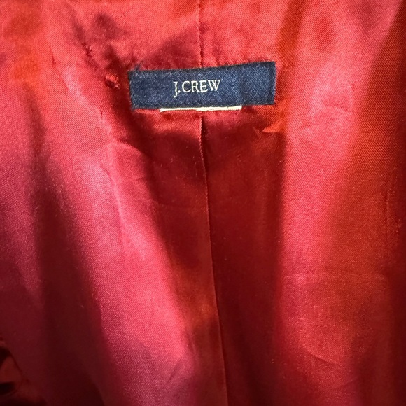 J Crew Double-Breasted Wool Red Peacoat Small Y2K - Picture 6 of 12